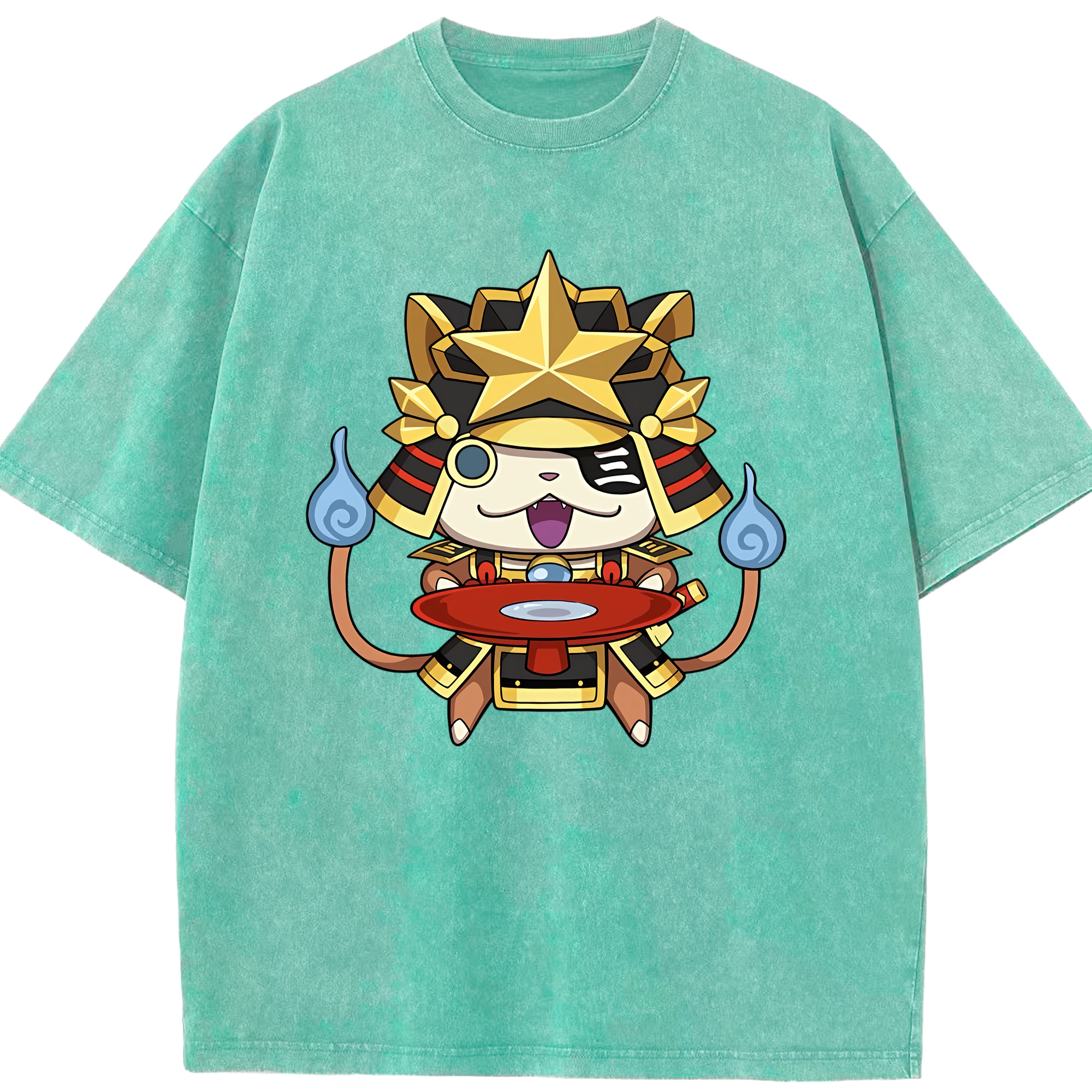 （画像用） 妖怪ウォッチ Yo-kai Watch 綿100% ヴィンテージ風 半袖Tシャツ（フロントプリント）